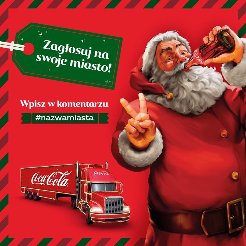 Świąteczna ciężarówka Coca-Coli w Radomiu? Trwa głosowanie!