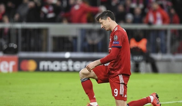 Na zdjęciu: Robert Lewandowski. Mecz Bayern Monachium - Liverpool FC odbył się w ramach rewanżu w 1/8 finału Ligi Mistrzów. Liverpool FC pokonał Bayern Monachium 3:1 [wynik meczu, relacja, 13.03.2019].