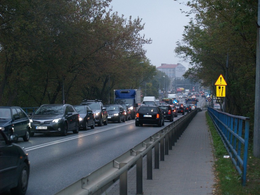 Ostrołęka w korkach. I tak do 20 października