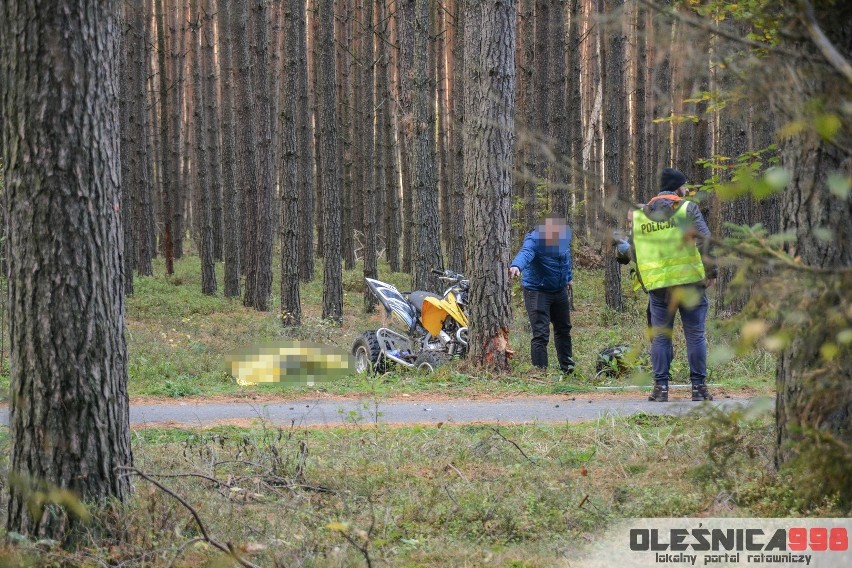 Wypadek quada pod Wrocławiem. Nie żyje 21-latek