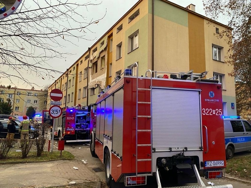 Wybuch gazu w Rzeszowie. Jedna osoba została ranna [ZDJĘCIA]