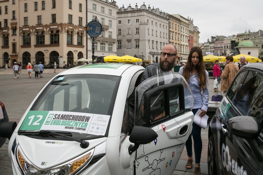 Rajd samochodów elektrycznych z Krakowa do Zakopanego