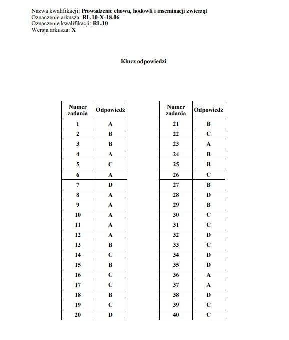 Egzamin zawodowy 2019 ODPOWIEDZI WYNIKI ARKUSZE KLUCZ...