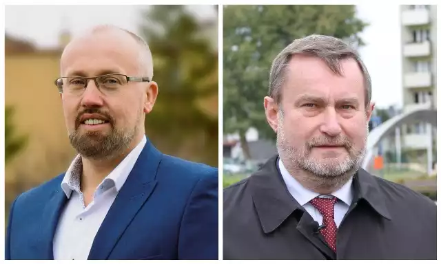 Łukasz Brządkowski (z lewej) i Mirosław Pobłocki zmierzą się w drugiej turze wyborów na prezydenta Tczewa.