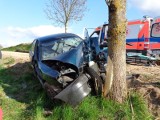Bosse śmiertelny wypadek. Auto uderzyło w drzewo (zdjęcia)