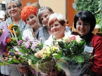 Laureatki pierwszej edycji plebiscytu: (od lewej) Irena Baran, Barbara Schroeder, Genowefa Fietz-Przybyłka, Zdzisława Walczak i Izabela Kumor-Pilarczyk (fot. Mariusz Kapała)