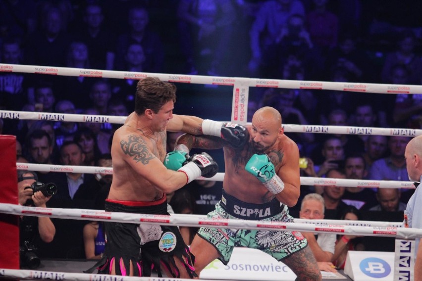 Artur Szpilka podczas gali w Sosnowcu w 2019 roku