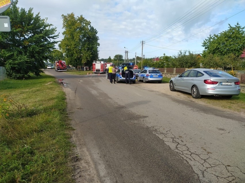 Konopki-Pokrzywnica. Śmiertelny wypadek w powiecie białostockim. 56-latka zmarła w wyniku ciężkich obrażeń [ZDJĘCIA] 