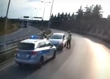 Wypadek na AOW i ucieczka z autostrady pod prąd. Policja już zna te numery! Zobacz nagranie