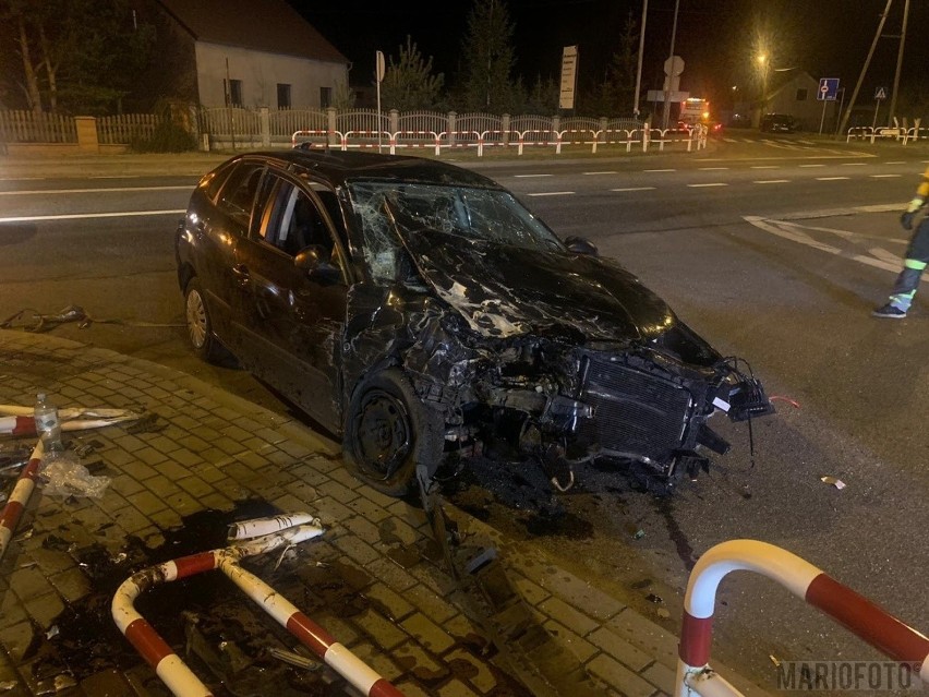 Wypadek na DK 46 w Schodni.