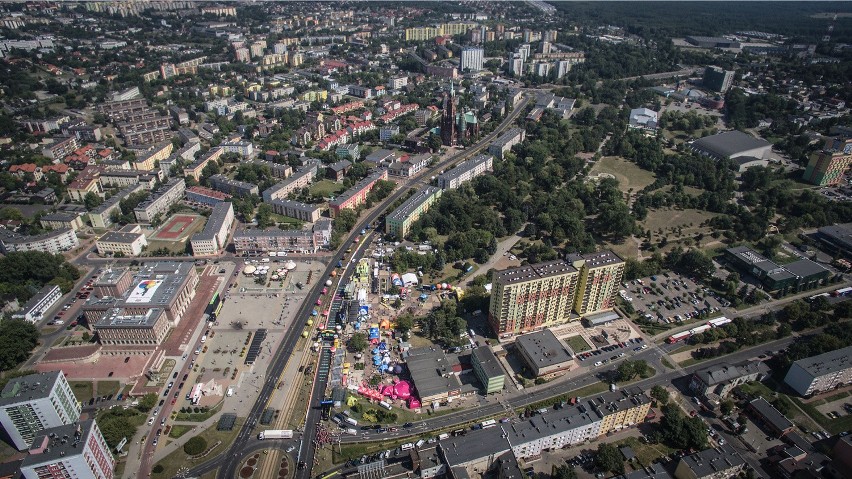 TDP 2015: Dąbrowa Górnicza na zdjęciach z drona. Ładna?