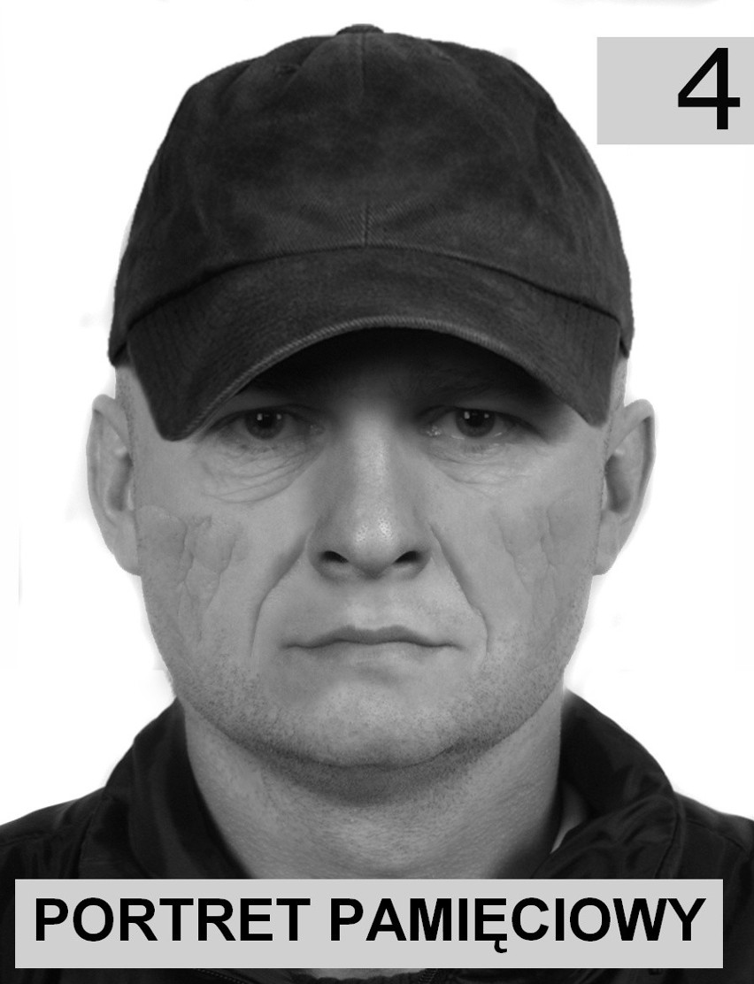 Portret pamięciowy zabójcy pracownika kantoru w Bochni.