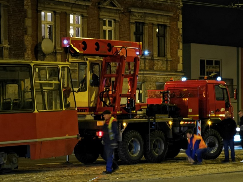 Do wykolejenia tramwaju doszło na skrzyżowaniu ulic...