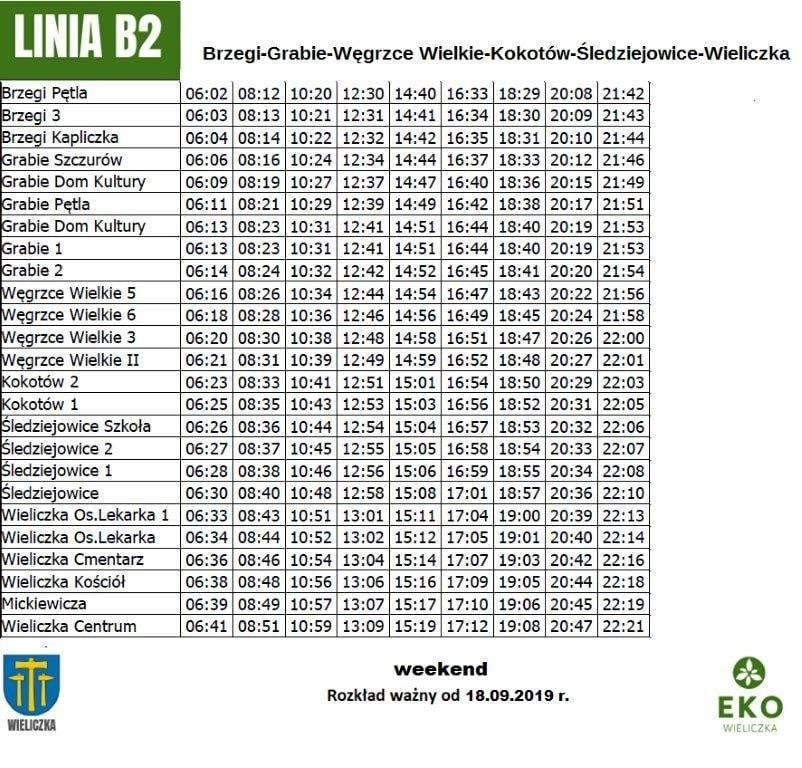 Wieliczka. Zmiany w kursach gminnych autobusów - od 18 września [ROZKŁADY JAZDY]