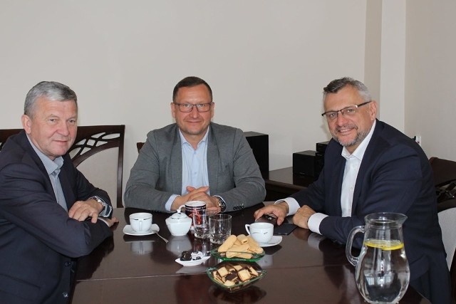 W spotkaniu z Tomaszem Lenzem uczestniczyły władze miasta i gminy Golub-Dobrzyń