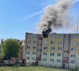 Pożar w Solcu Kujawskim. Ponad trzydzieści osób zostało ewakuowanych [zdjęcia]