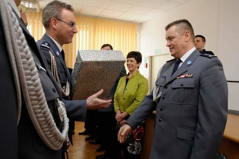 Policjanci wojewódzcy pożegnali komendanta Wojciecha Ołdyńskiego [zobacz zdjęcia]