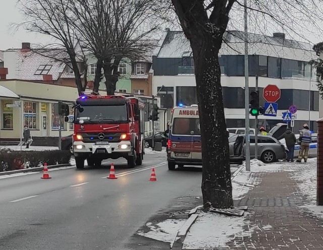 Do kolizji doszło na skrzyżowaniu ulic Gorzowskiej, Kopernika i Wodnej.