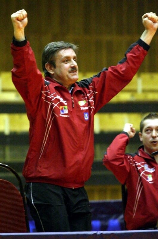 Zbigniew Nęcek stał się twórcą potęgi tarnobrzeskiego tenisa stołowego.