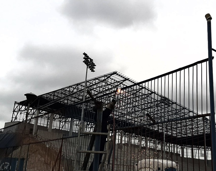 Przebudowa stadionu Pogoni - stan 12 maja 2020