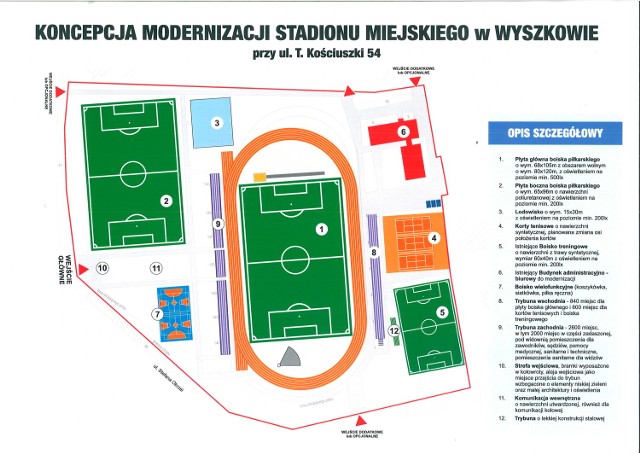 Koncepcja modernizacji stadionu w istniejącej lokalizacji