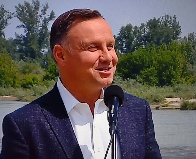 W Wilczkowicach Górnych prezydent Andrzej Duda zapowiedział budowę mostu na Wiśle.