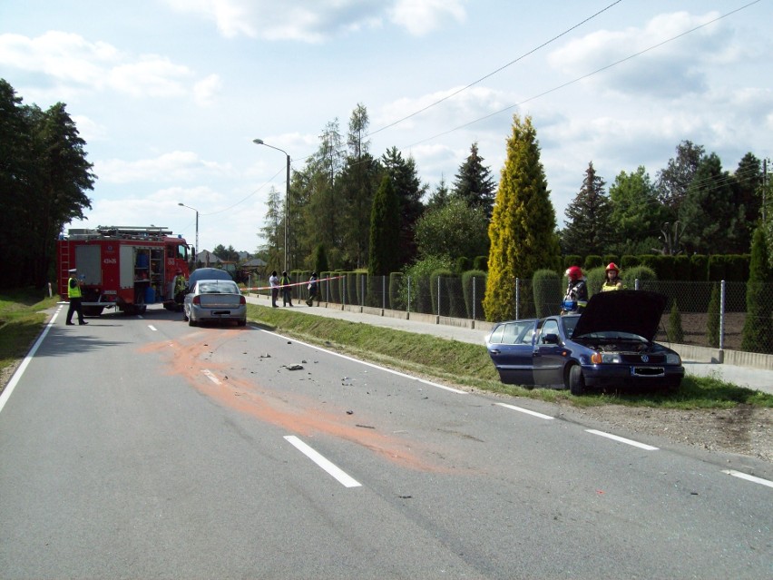 Dąbrowa Tarnowska. Wypadek na ulicy Żabieńskiej. Poszkodowane dzieci trafiły do szpitala [ZDJĘCIA]