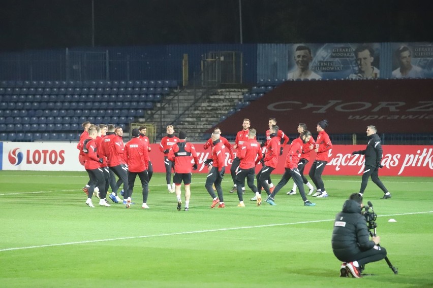 13.11.2020. Trening reprezentacji Polski na stadionie Ruchu...