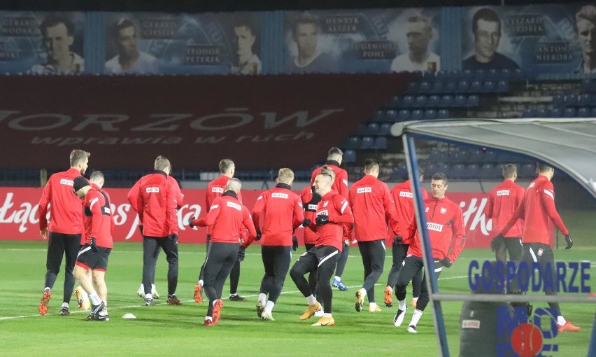 13.11.2020. Trening reprezentacji Polski na stadionie Ruchu...