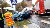 Groźny wypadek na Chodkiewicza w Bydgoszczy. Dwie osoby ranne [zdjęcia]