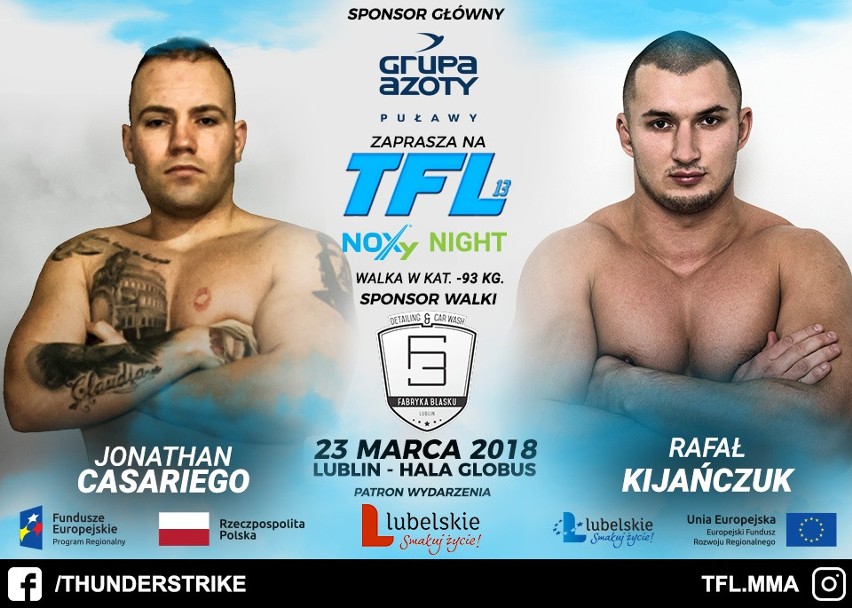 Organizacja Thunderstrike Fight League przygotowuje kolejną galę MMA w Lublinie