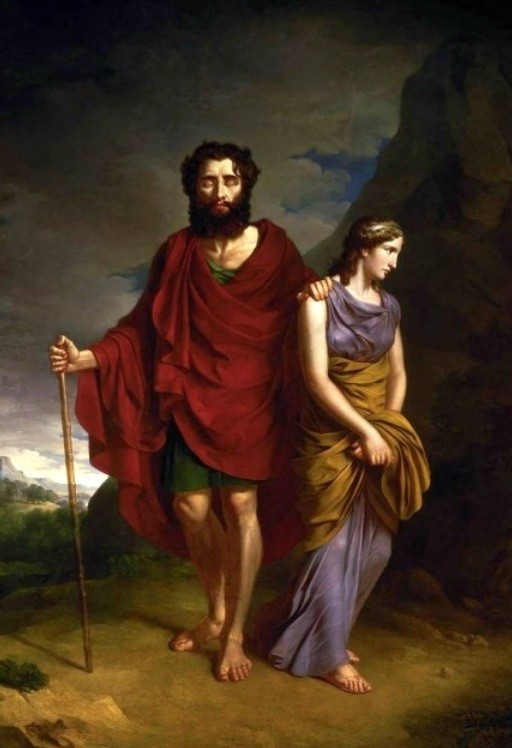 Antoni Brodowski, "Edyp i Antygona" , olej na płótnie, 1828, Muzeum Narodowe, Warszawa