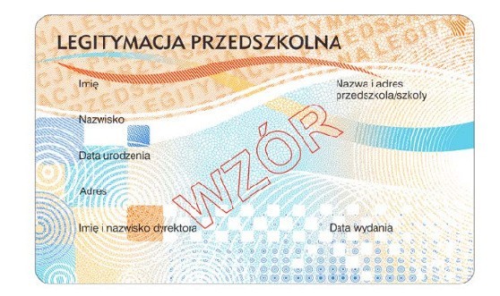 Karta - legitymacja szkolna będzie w kolorze różowym,...