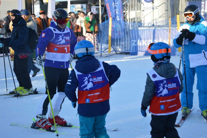 Zakopane. Prezydent Duda szusował na Polanie Szymoszkowej [ZDJĘCIA]