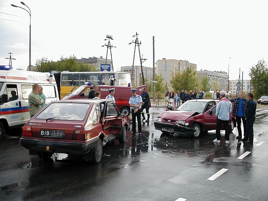 Kolizja na skrzyżowaniu ul. Popiełuszki z ul. Wrocławską....