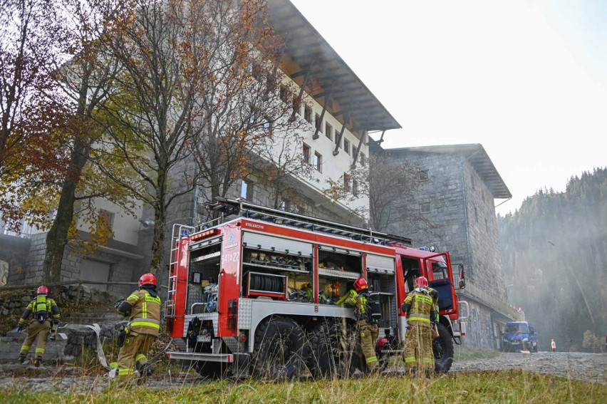 Ćwiczenia straży pożarnej na Kalatówkach w Tatrach