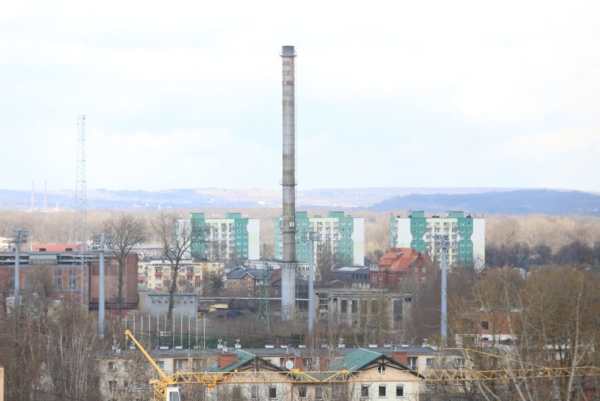 Widok na Siemianowice Śląskie z bloku w dzielnicy Bytków....