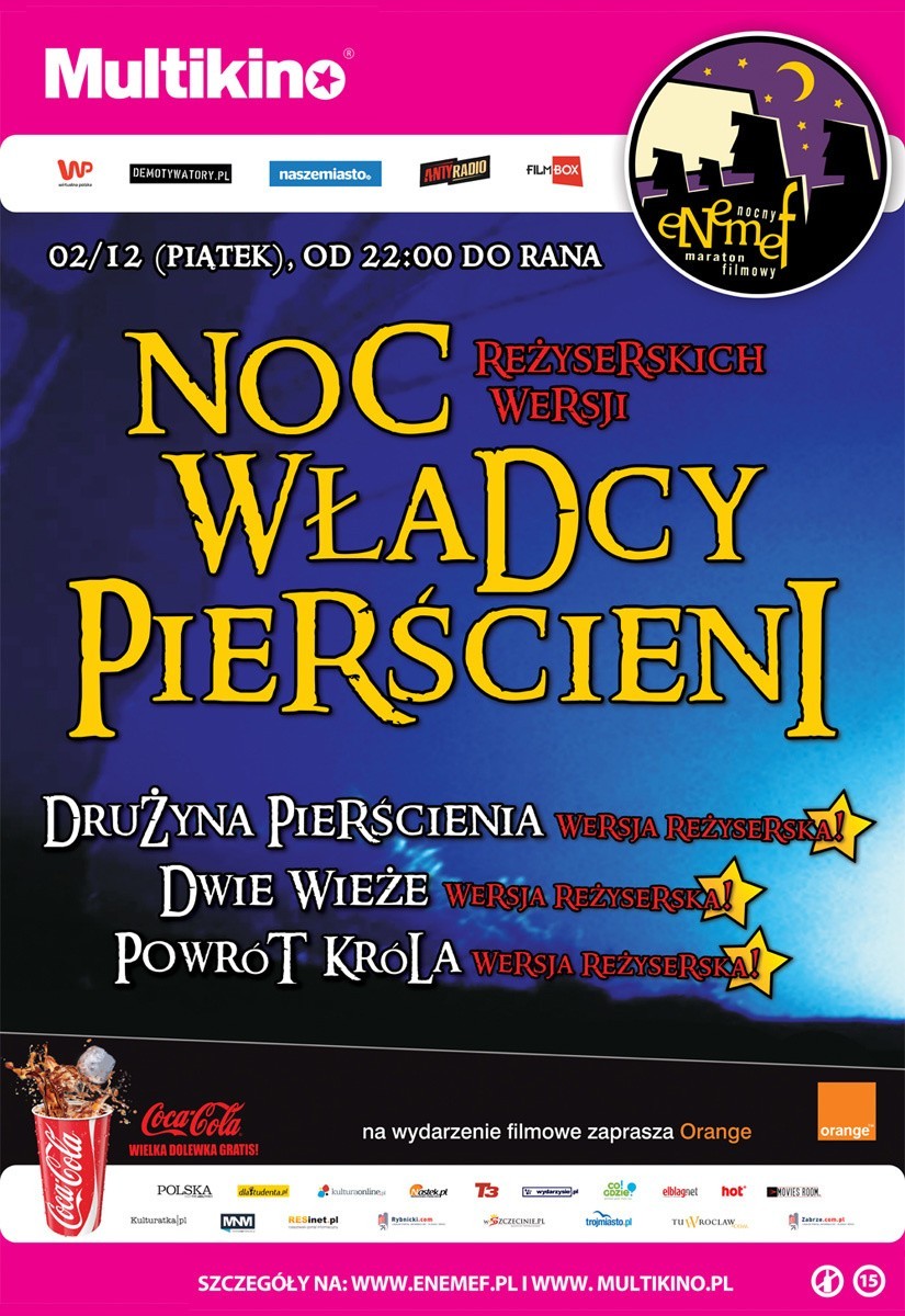 ENEMEF: Noc reżyserskich wersji "Władcy Pierścieni". Wygraj...