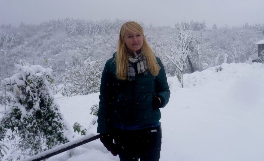 Radomianka Marta Gajęcka podczas zimowego pobytu w Bułgarii....