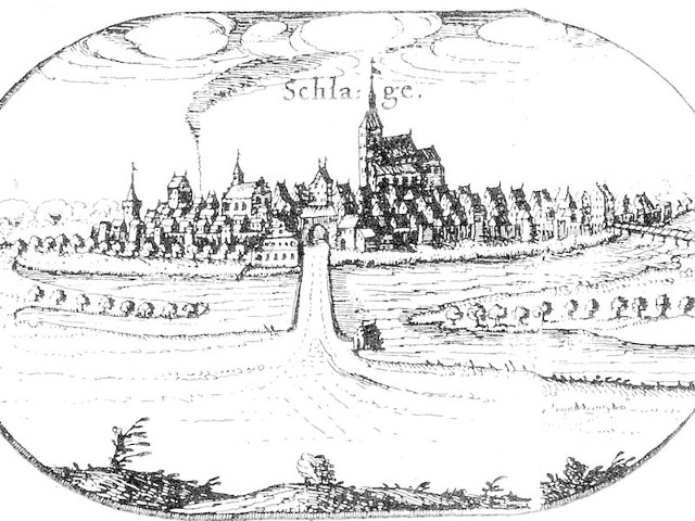 Sławieńską wystawę otwiera Wielka Mapa Księstwa Pomorskiego Eilharda Lubinusa z 1618 roku.