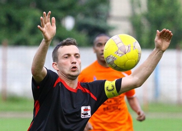 Patryk Pabiniak, napastnik zespołu z Namysłowa.