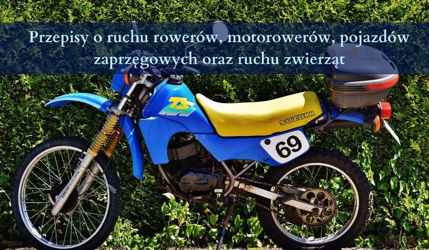 Przepisy o ruchu rowerów, motorowerów, pojazdów zaprzęgowych...