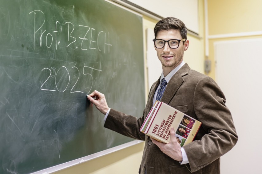 Benedikt Zech jako akademicki profesor w materiale klubowym