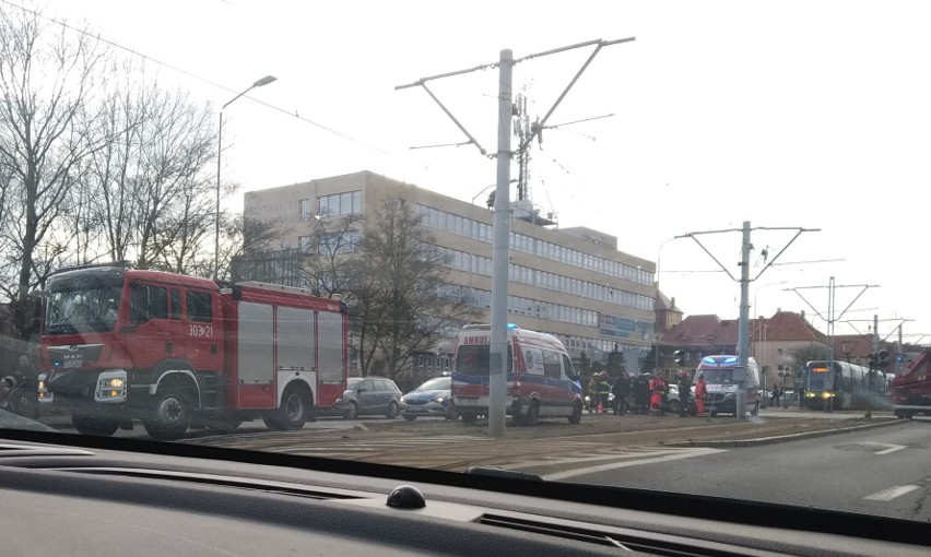 Wypadek na ul. Mickiewicza w Szczecinie