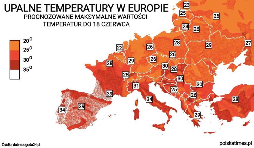 Fala upałów ogarnie Europę. Najcieplej w Hiszpanii, ale w Polsce też będzie bardzo gorąco