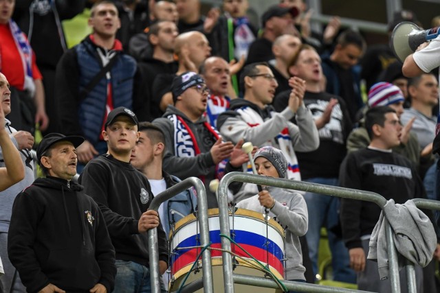 Kibice na meczu Lechia Gdańsk - Górnik Zabrze