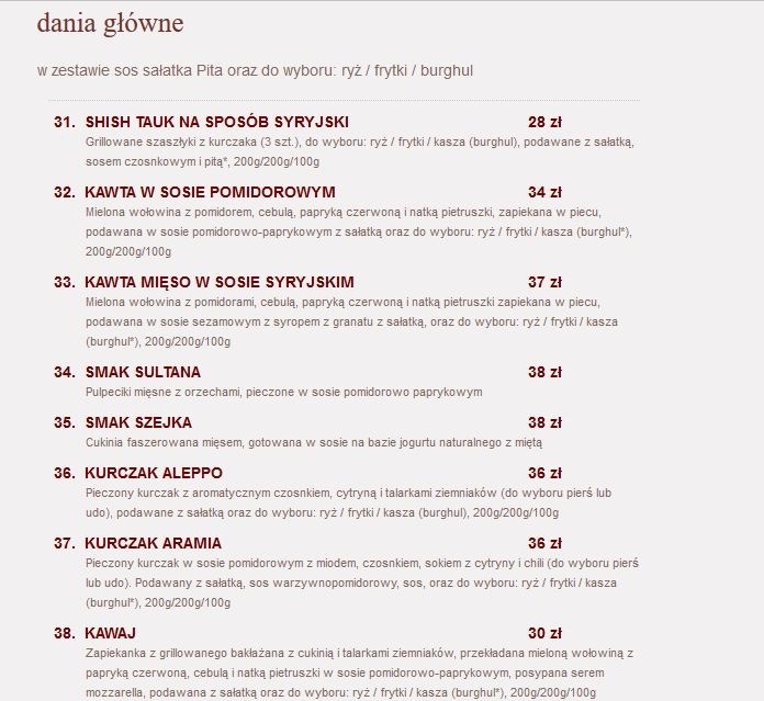 Aramia w Szczecinie. Kuchenne Rewolucje Magdy Gessler - menu...