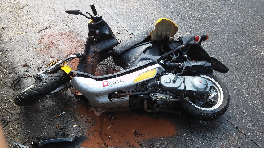 Wypadek w Sosnowcu: Konar przygniótł motocyklistę