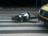 Wypadek koło Gorzowa Wlkp. Motocyklista zderzył się z osobówką [ZDJĘCIA]
