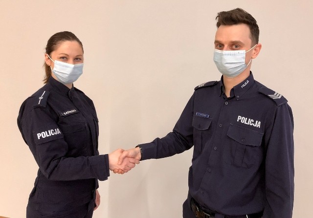 Sierż. szt. Jakub Bagiński to nowy oficer prasowy słupskiej policji. Dotychczasowa pani rzecznik służbę będzie kontynuować w Szkole Policji w Słupsku.